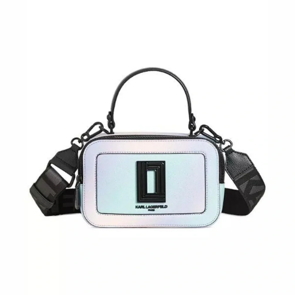 NWT Karl Lagerfeld Ombre Simone Crossbody Camara Bag, Guitar Strap and Dustbag - Picture 4 of 10